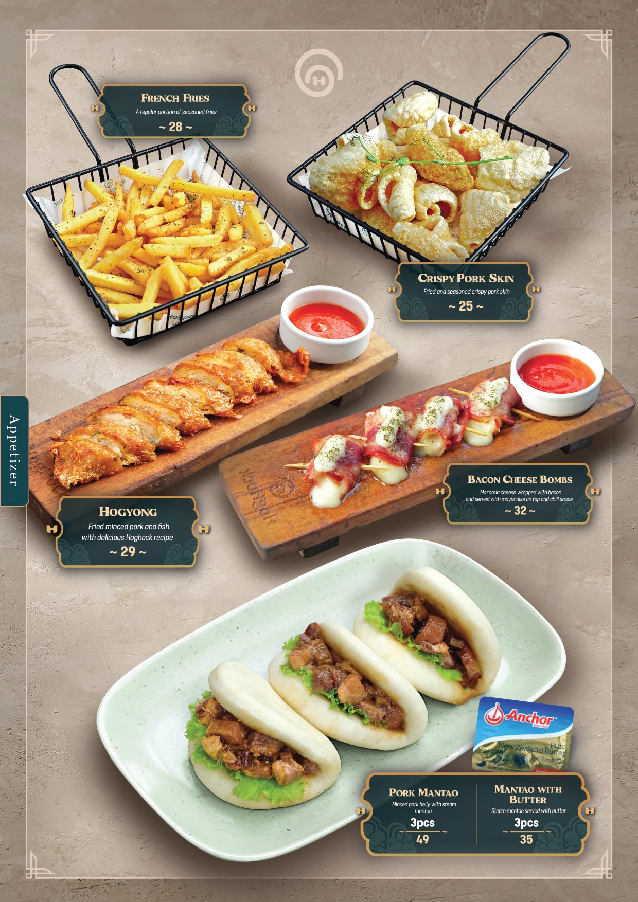 Hoghock Menu
